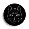 Chat noir mystique lunaire