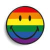 Badge personnalisé smiley LGBT