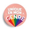 badge personnalisé unique en mon genre LGBT